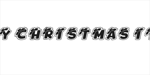 Merry Christmas Italic Logo