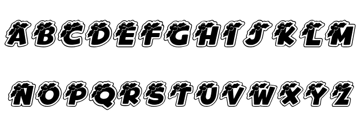 Merry Christmas Italic Font LOWERCASE