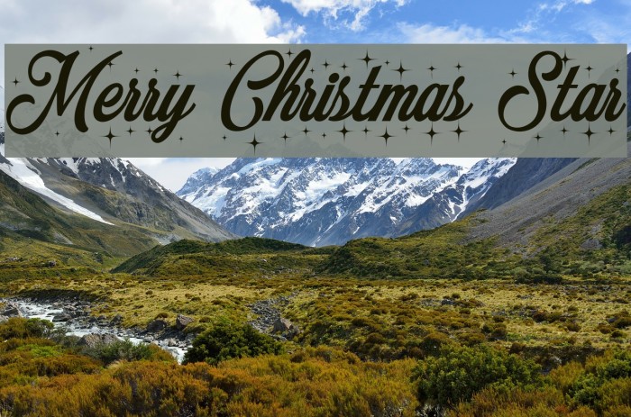 Merry Christmas Star Example 1