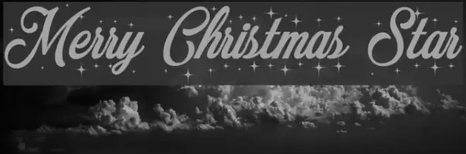 Merry Christmas Star Font examples