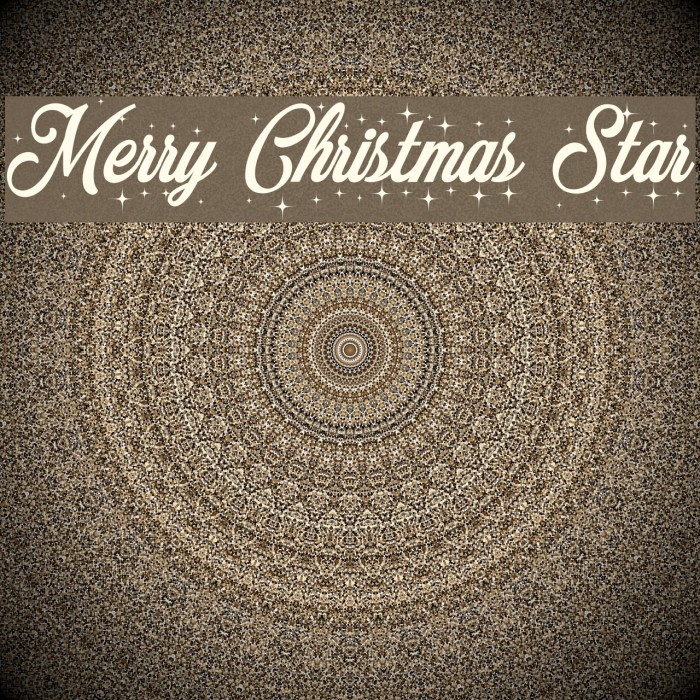 Merry Christmas Star Example 3