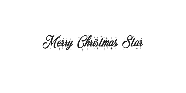 Merry Christmas Star Logo