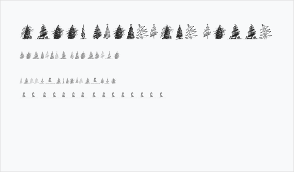 Merry Christmas Trees Business Card