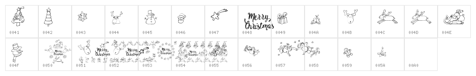 Merry Christmas_demo Character Map