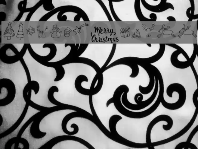 Merry Christmas Font examples