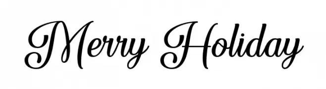 Merry Holiday フリーフォントのダウンロード