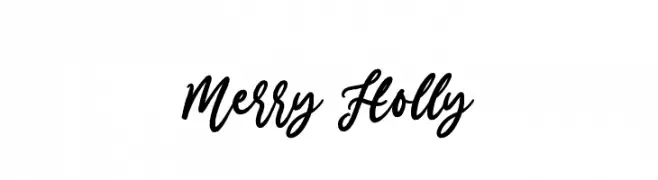 Merry Holly  Frei Schriftart Herunterladen