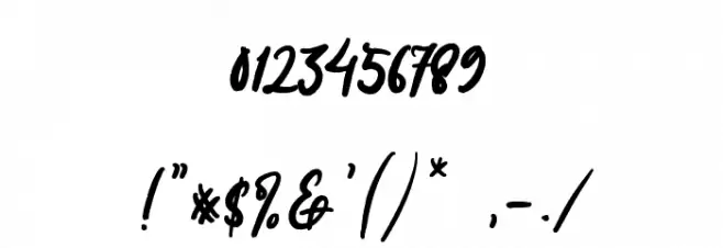 Merry Holly Font OTHER CHARS