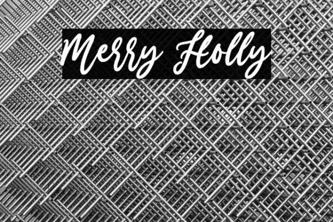 Merry Holly Font examples