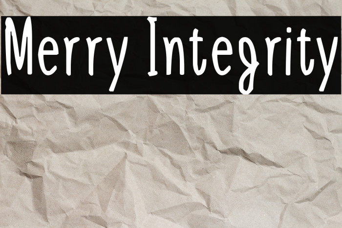 Merry Integrity Example 1