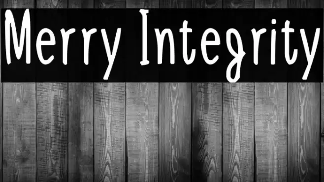 Merry Integrity Font examples