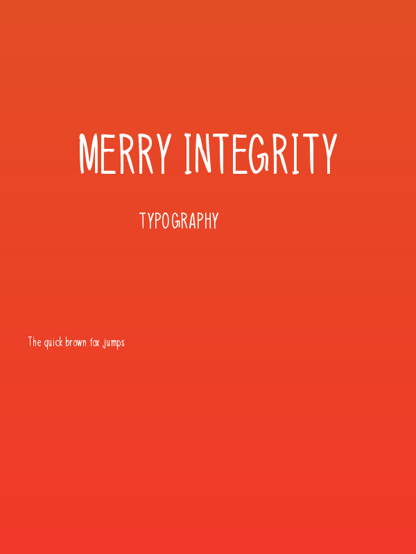 Merry Integrity Poster