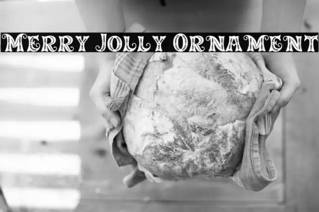 Merry Jolly Ornament Caratteri examples