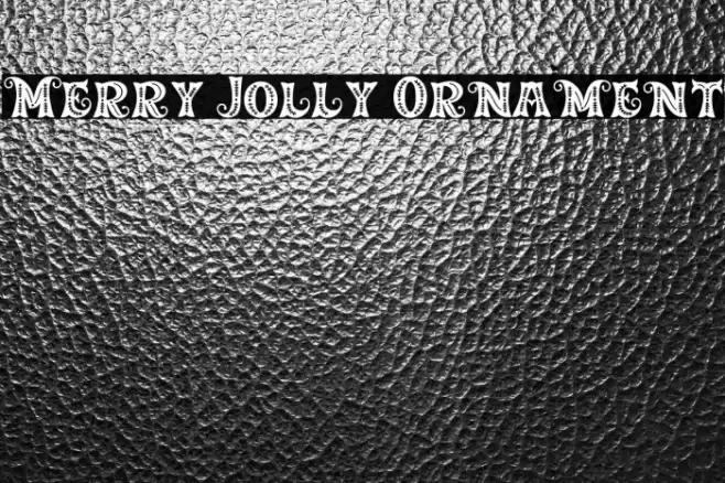 Merry Jolly Ornament Caratteri examples