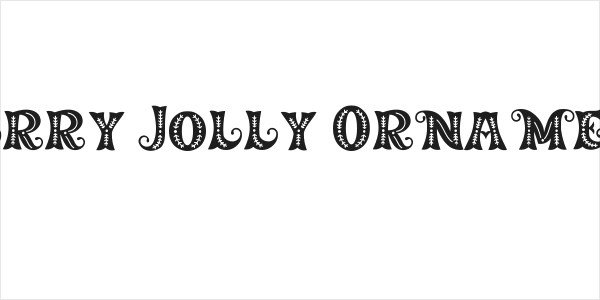 Merry Jolly Ornament Logo