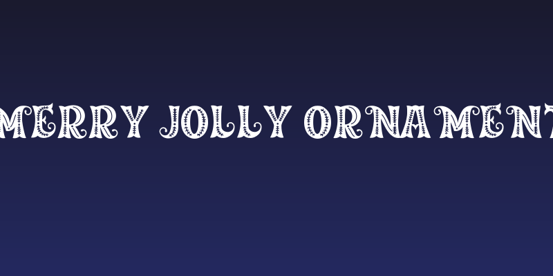 Merry Jolly Ornament Social Header