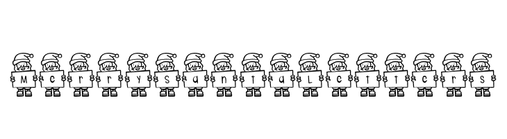 Merry Santa Letters  font caratteri gratis