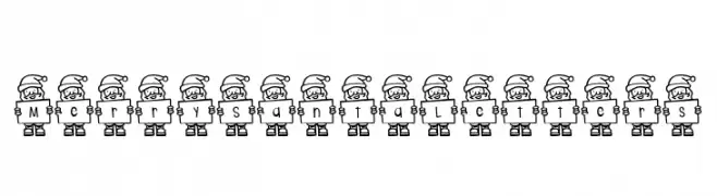 Merry Santa Letters  Fuentes Gratis Descargar