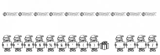 Merry Santa Letters Font OTHER CHARS