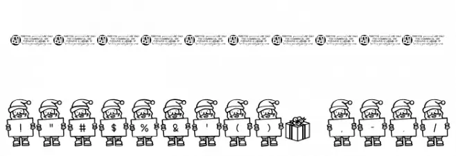 Merry Santa Letters Font OTHER CHARS