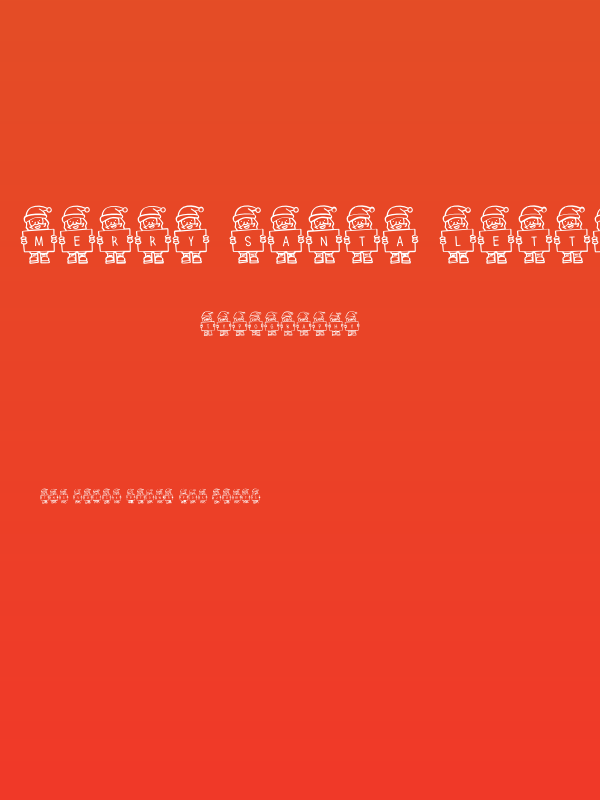 Merry Santa Letters Poster