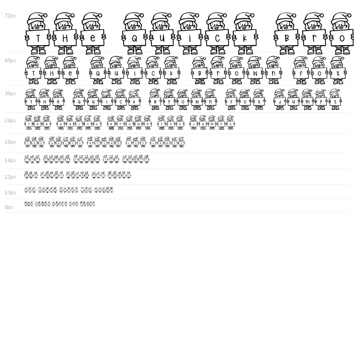 Merry Santa Letters Waterfall