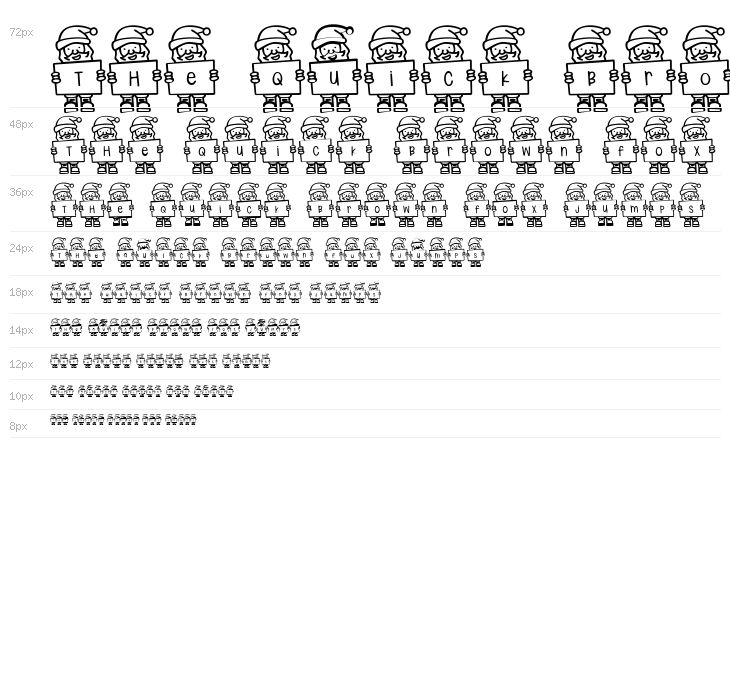 Merry Santa Letters Waterfall