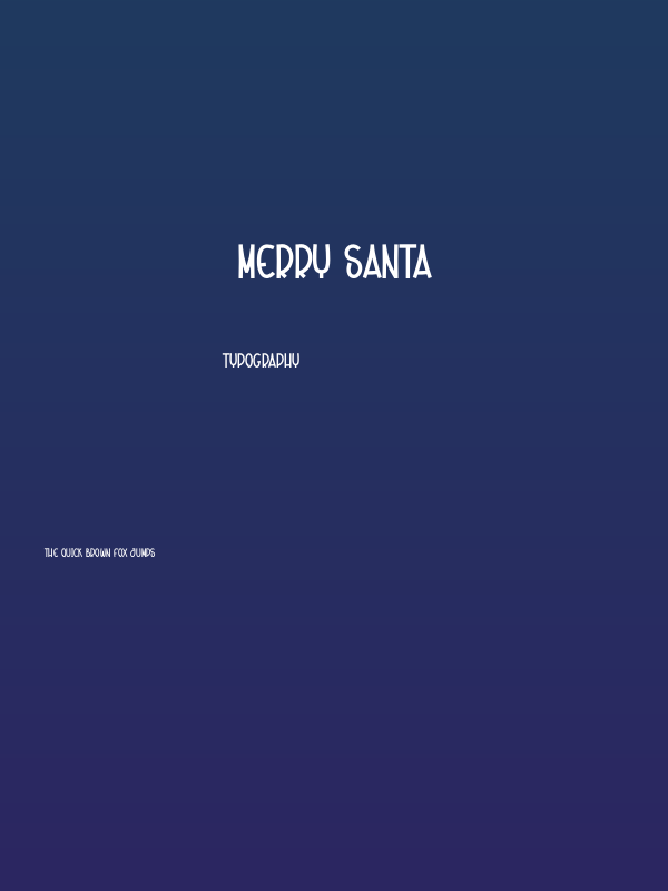 Merry Santa Poster