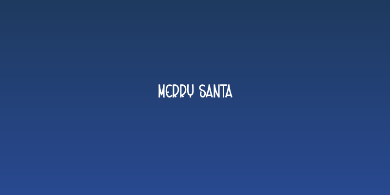 Merry Santa Social Header