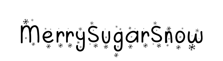 Merry Sugar Snow  フリーフォントのダウンロード