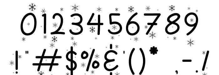 Merry Sugar Snow Font OTHER CHARS