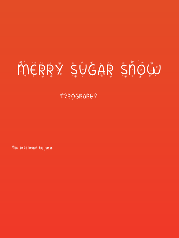Merry Sugar Snow Poster