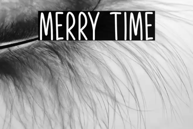 Merry Time Font examples