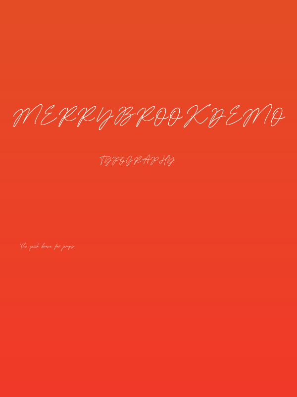 MerryBrookdemo Poster