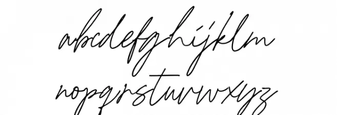 MerryBrookdemo Schriftart Kleinbuchstaben