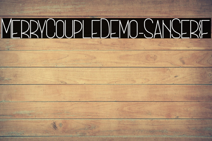 MerryCoupleDemo-SanSerif Example 1