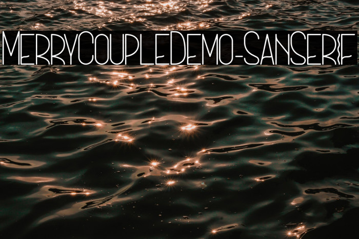 MerryCoupleDemo-SanSerif Example 3