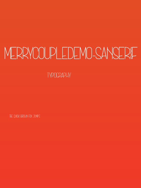 MerryCoupleDemo-SanSerif Poster