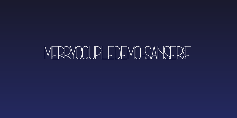 MerryCoupleDemo-SanSerif Social Header