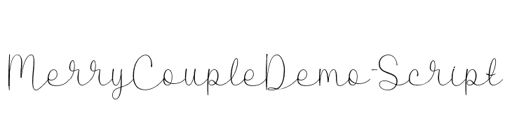 MerryCoupleDemo-Script  Скачать бесплатные шрифты