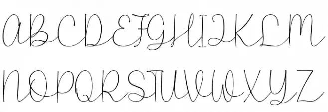 MerryCoupleDemo-Script 字体 大写
