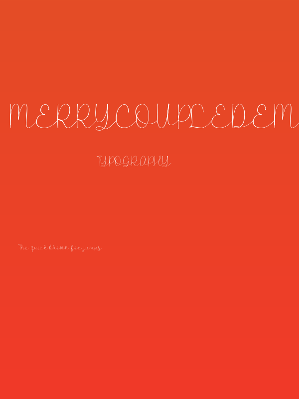 MerryCoupleDemo-Script Poster