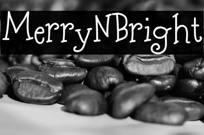 MerryNBright Font examples