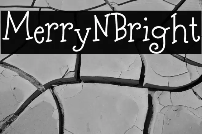 MerryNBright Font examples