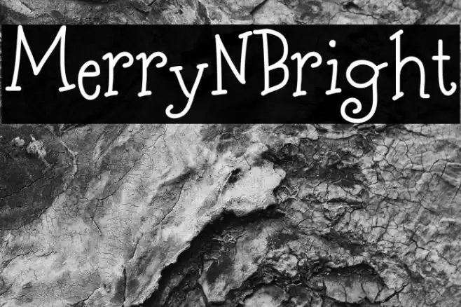 MerryNBright Font examples