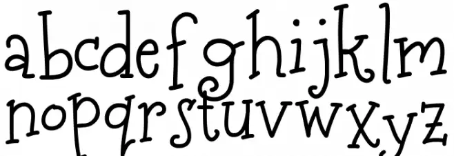 MerryNBright फ़ॉन्ट लोअरकेस