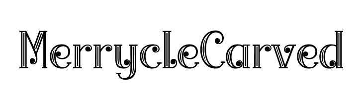 Merrycle Carved Font