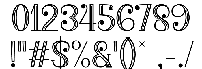 Merrycle Carved Font OTHER CHARS