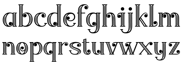 Merrycle Carved Font LOWERCASE
