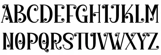 Merrycle 字体 大写